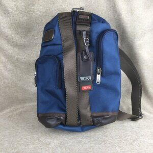 Tumi Alpha Bravo Monterey Sling Shoulder Bag Navy Blue